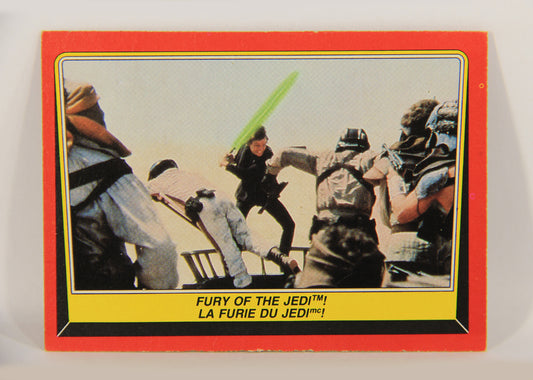 Star Wars Return Of The Jedi 1983 Card #44 Fury Of The Jedi FR-ENG OPC L020114
