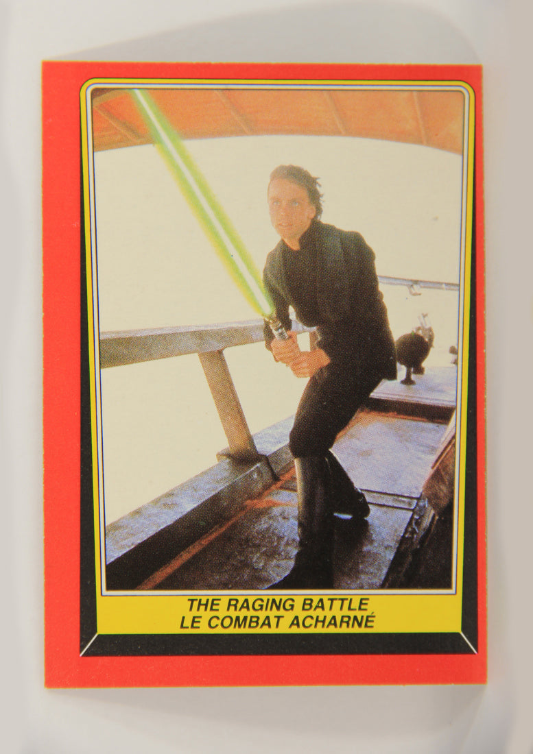 Star Wars Return Of The Jedi 1983 Card #51 The Raging Battle FR-ENG OPC L020118