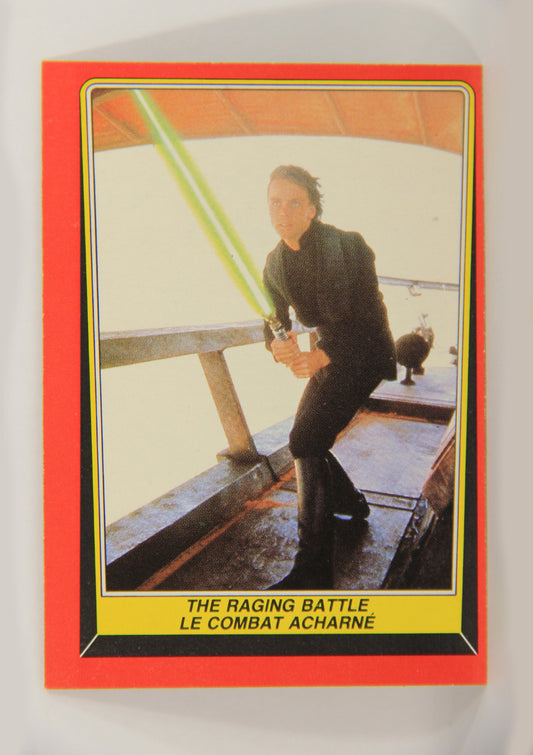 Star Wars Return Of The Jedi 1983 Card #51 The Raging Battle FR-ENG OPC L020118