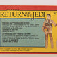Star Wars ROTJ 1983 Card #52 Princess Leia Swings Into Action FR-ENG OPC L020119