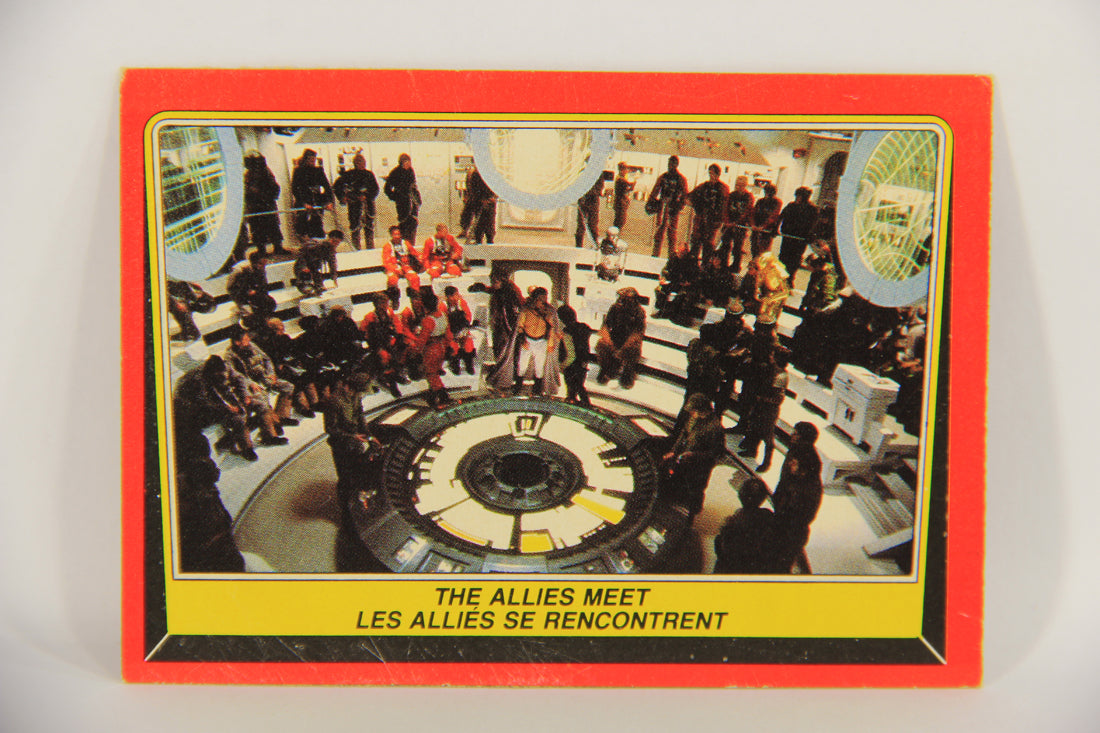 Star Wars Return Of The Jedi 1983 Card #60 The Allies Meet FR-ENG OPC L020124