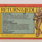Star Wars Return Of The Jedi 1983 Card #60 The Allies Meet FR-ENG OPC L020124