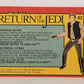 Star Wars Return Of The Jedi 1983 Card #62 Pondering The Raid FR-ENG OPC L020126