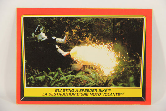 Star Wars Return Of The Jedi 1983 Card #70 Blasting A Speeder Bike FR-ENG OPC L020128
