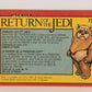 Star Wars Return Of The Jedi 1983 Card #73 Princess Leia's Smile FR-ENG OPC L020130