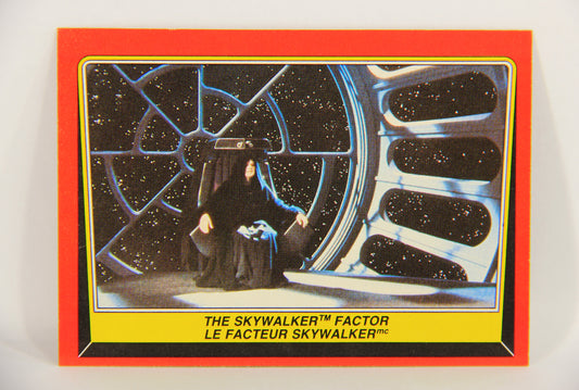 Star Wars Return Of The Jedi 1983 Card #77 The Skywalker Factor FR-ENG OPC L020133