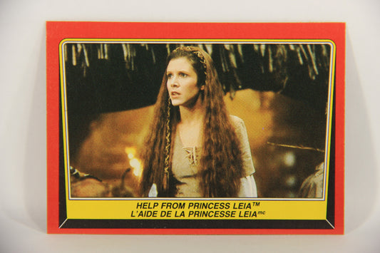 Star Wars Return Of The Jedi 1983 Card #86 Help From Princess Leia FR-ENG OPC L020135