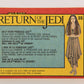 Star Wars Return Of The Jedi 1983 Card #86 Help From Princess Leia FR-ENG OPC L020135