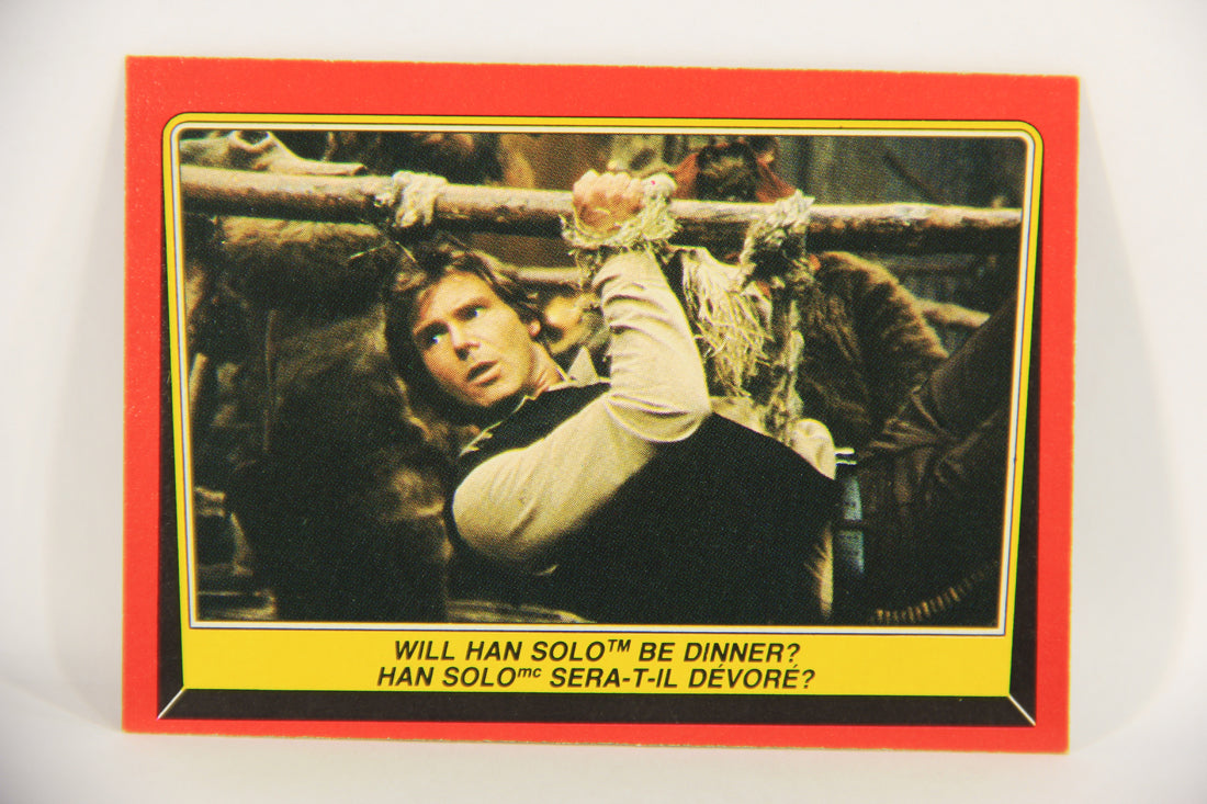 Star Wars Return Of The Jedi 1983 Card #87 Will Han Solo Be Dinner FR-ENG OPC L020136