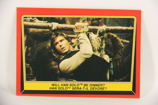 Star Wars Return Of The Jedi 1983 Card #87 Will Han Solo Be Dinner FR-ENG OPC L020136
