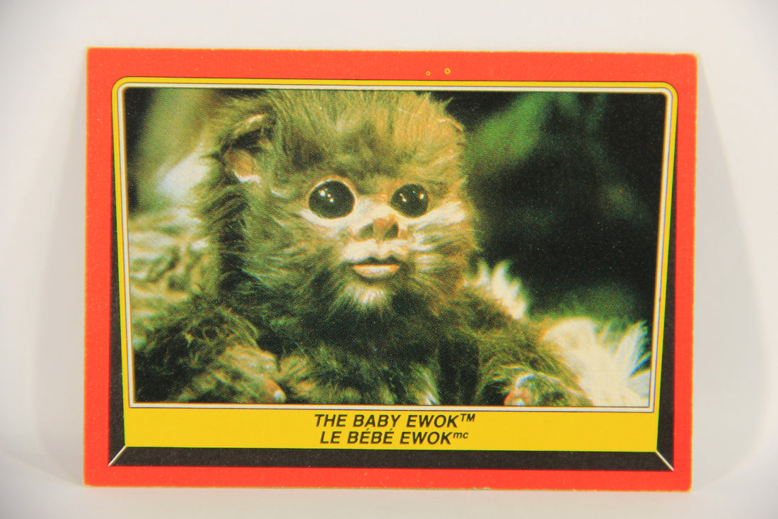 Star Wars Return Of The Jedi 1983 Trading Card #88 The Baby Ewok FR-ENG OPC L020137