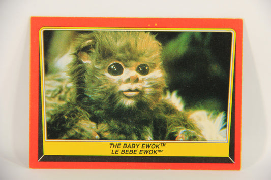 Star Wars Return Of The Jedi 1983 Trading Card #88 The Baby Ewok FR-ENG OPC L020137
