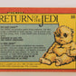 Star Wars Return Of The Jedi 1983 Trading Card #88 The Baby Ewok FR-ENG OPC L020137
