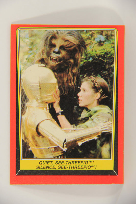 Star Wars Return Of The Jedi 1983 Card #95 Quiet See-Threepio FR-ENG OPC L020139