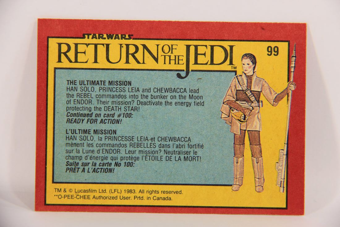 Star Wars Return Of The Jedi 1983 Card #99 The Ultimate Mission FR-ENG OPC L020141