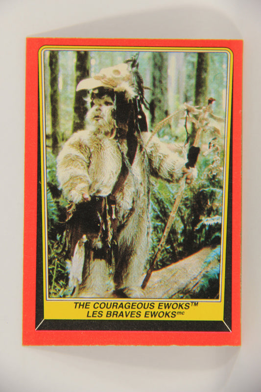 Star Wars Return Of The Jedi 1983 Card #103 The Courageous Ewoks FR-ENG OPC L020144