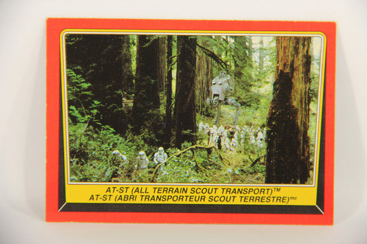 Star Wars ROTJ 1983 Card #106 AT-ST (All Terrain Scout Transport) FR-ENG OPC L020147