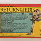 Star Wars Return Of The Jedi 1983 Card #108 Break For Freedom FR-ENG OPC L020148