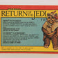 Star Wars ROTJ 1983 Trading Card #111 Ewoks To The Rescue FR-ENG OPC L020150