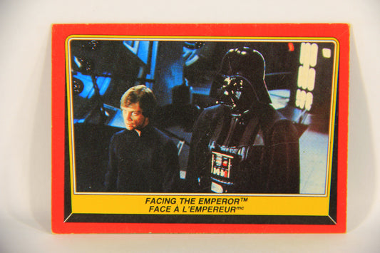 Star Wars Return Of The Jedi 1983 Card #116 Facing The Emperor FR-ENG OPC L020153