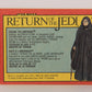 Star Wars Return Of The Jedi 1983 Card #116 Facing The Emperor FR-ENG OPC L020153