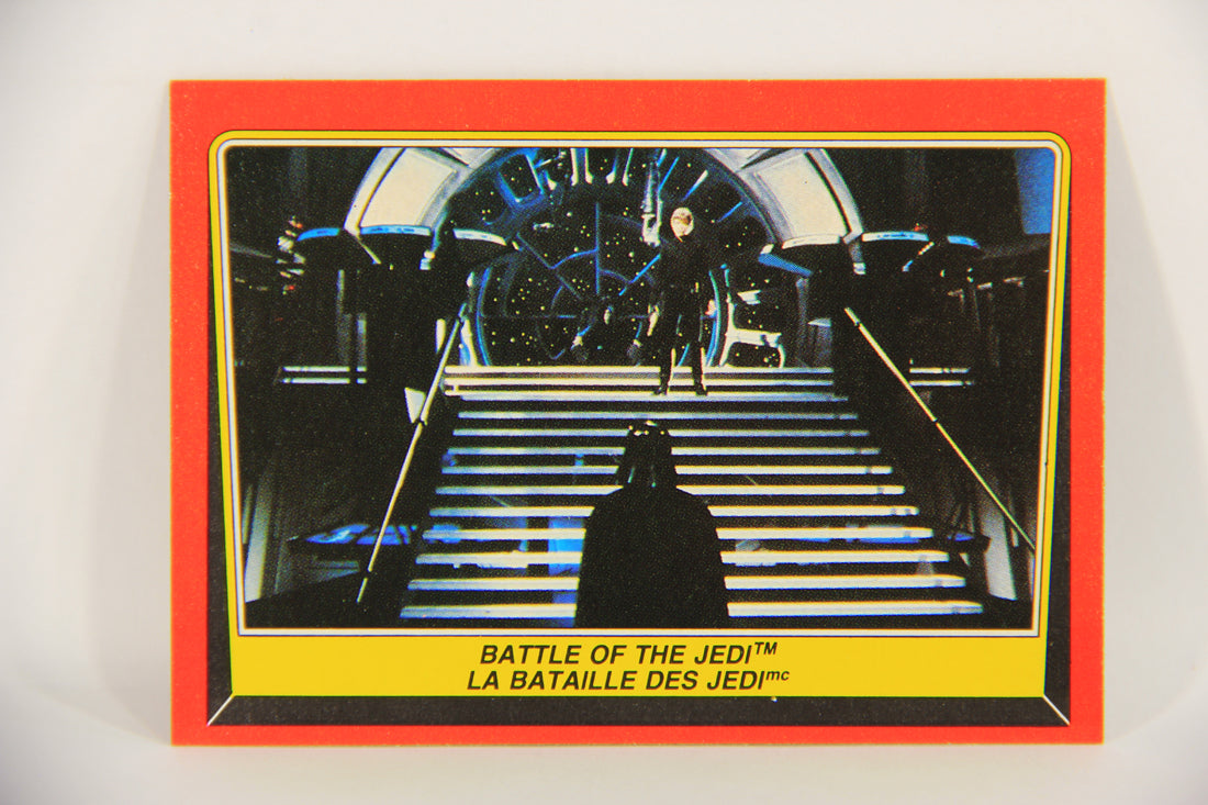 Star Wars Return Of The Jedi 1983 Card #119 Battle Of The Jedi FR-ENG OPC L020154