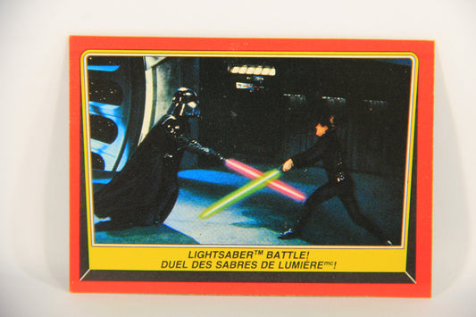 Star Wars Return Of The Jedi 1983 Card #120 Lightsaber Battle FR-ENG OPC L020155