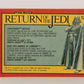Star Wars Return Of The Jedi 1983 Card #120 Lightsaber Battle FR-ENG OPC L020155