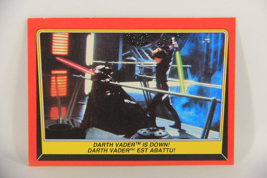 Star Wars Return Of The Jedi 1983 Card #121 Darth Vader Is Down FR-ENG OPC L020156