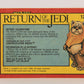 Star Wars  Return Of The Jedi 1983 Card #126 Victory Celebration FR-ENG OPC L020159