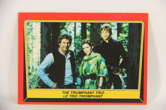 Star Wars Return Of The Jedi 1983 Card #128 The Triumphant Trio FR-ENG OPC L020161