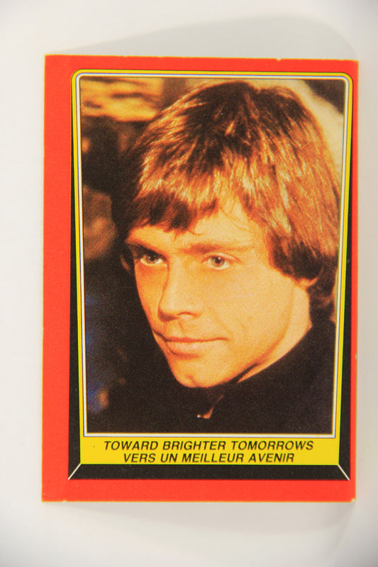 Star Wars Return Of The Jedi 1983 Card #130 Toward Brighter Tomorrows FR-ENG OPC L020162