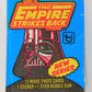 Star Wars Empire Strikes Back Trading Card Wax Wrapper 2nd Series Blue V-3 Topps L020165