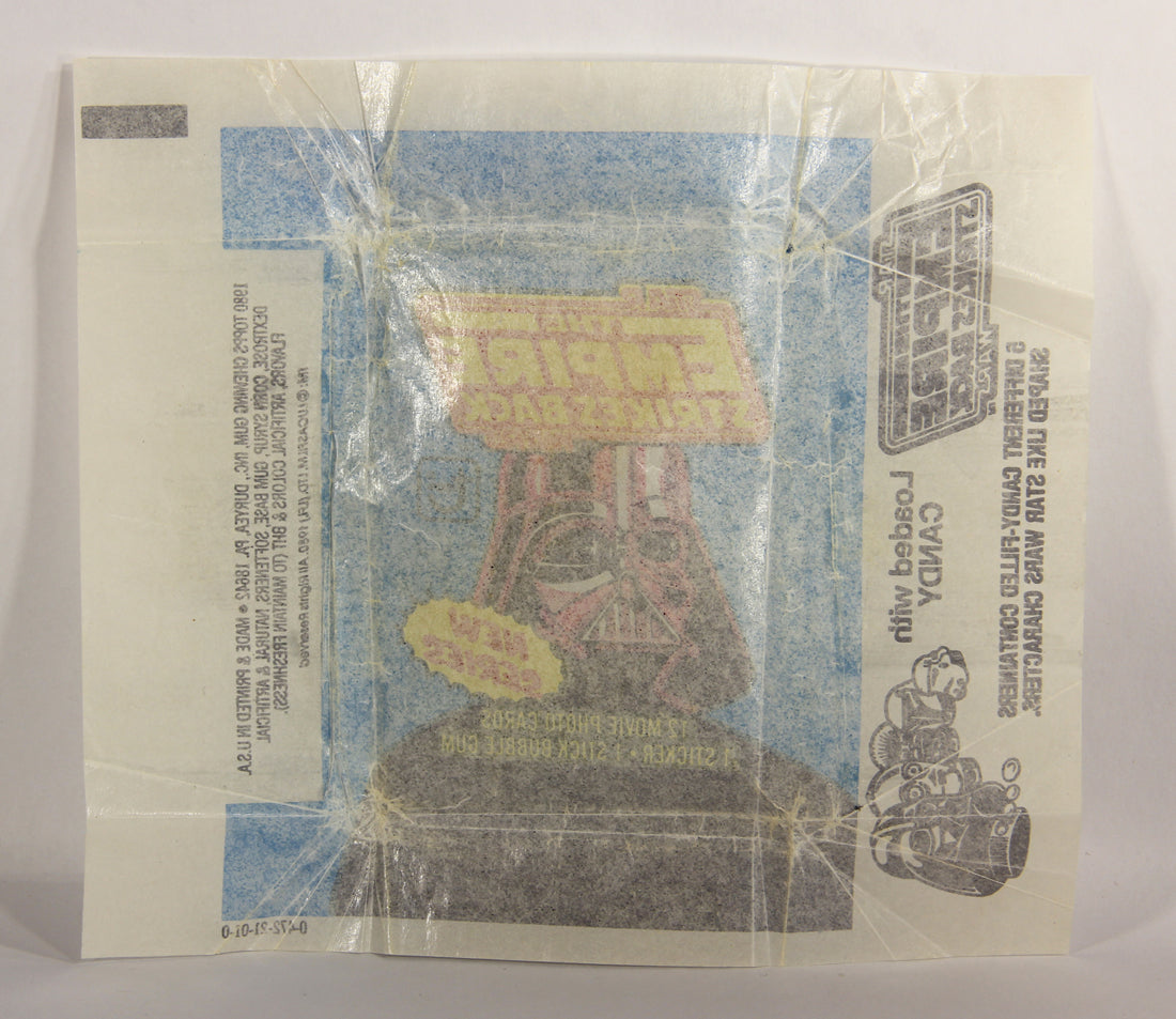 Star Wars Empire Strikes Back Trading Card Wax Wrapper 2nd Series Blue V-3 Topps L020165