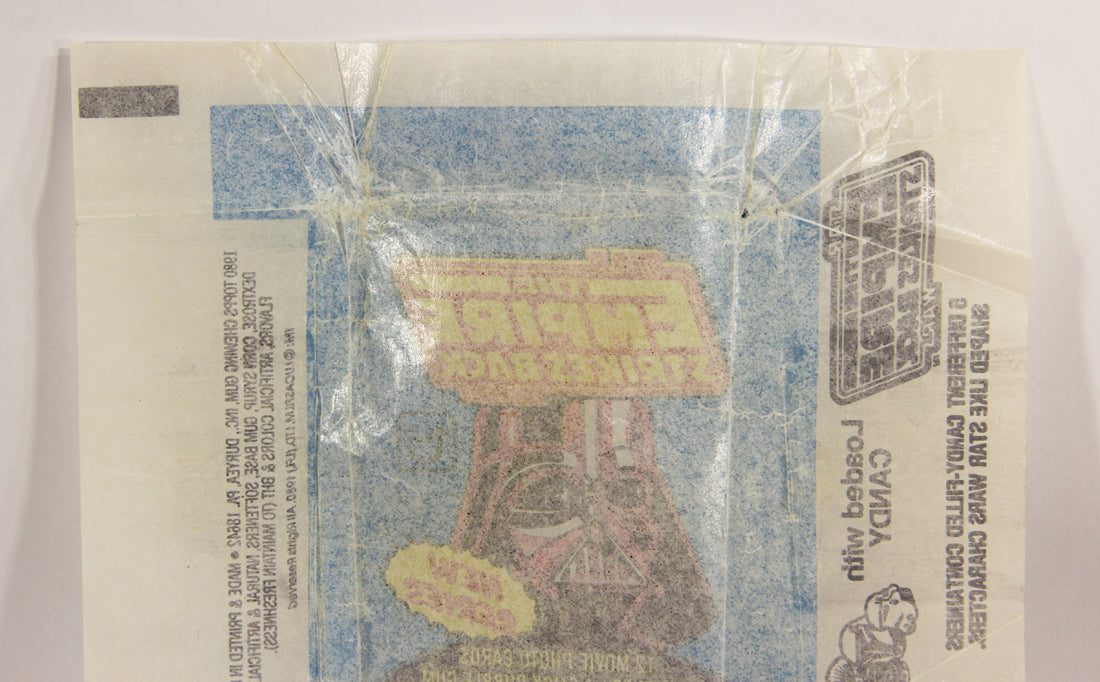 Star Wars Empire Strikes Back Trading Card Wax Wrapper 2nd Series Blue V-3 Topps L020165