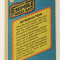 Star Wars Empire Strikes Back Trading Card #1 Title Card Introduction ENG Topps L020166