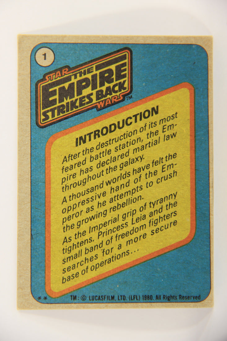 Star Wars Empire Strikes Back Trading Card #1 Title Card Introduction ENG Topps L020166
