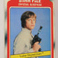 Star Wars Empire Strikes Back Trading Card #2 Luke Skywalker ENG Topps L020167