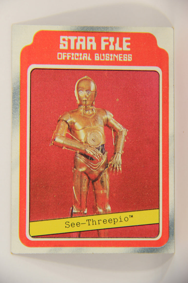 Star Wars Empire Strikes Back 1980 Trading Card #6 See-Threepio ENG Topps L020170