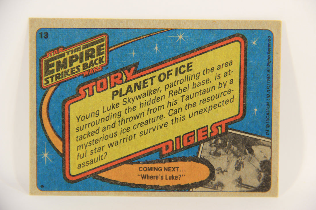 Star Wars Empire Strikes Back Trading Card #13 Planet Of Ice ENG Topps L020176