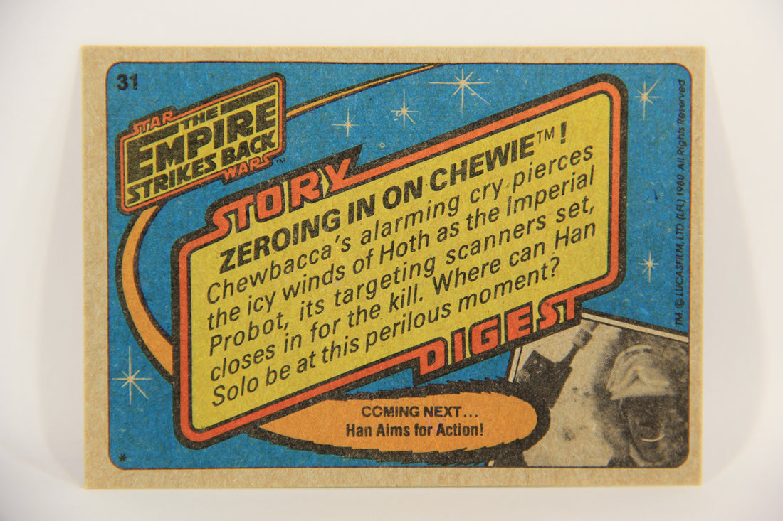 Star Wars Empire Strikes Back Trading Card #31 Zeroing In On Chewie ENG Topps L020190