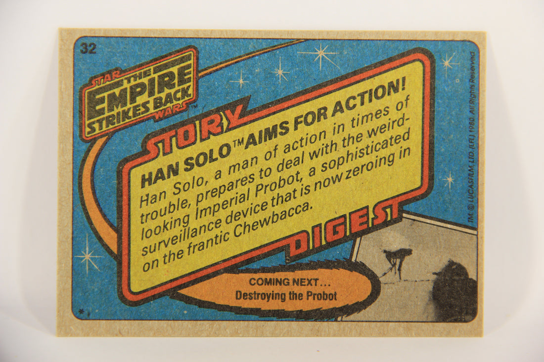 Star Wars Empire Strikes Back Trading Card #32 Han Aims for Action ENG Topps L020191