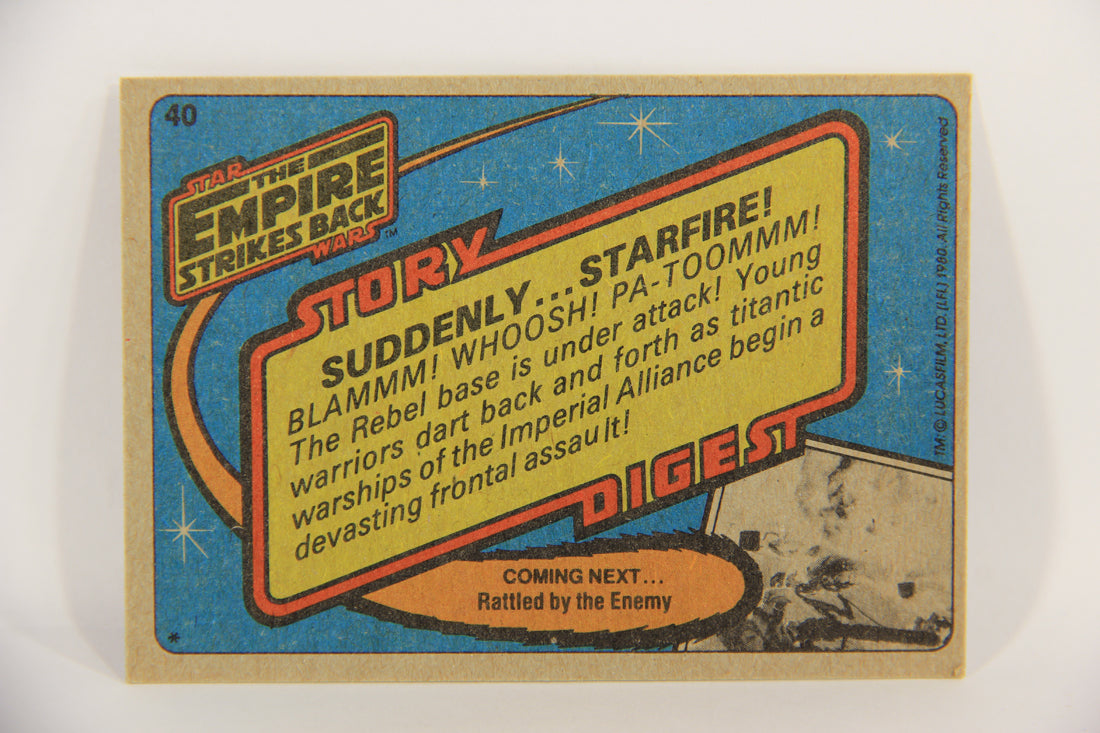 Star Wars Empire Strikes Back Trading Card #40 Suddenly Starfire ENG Topps L020199
