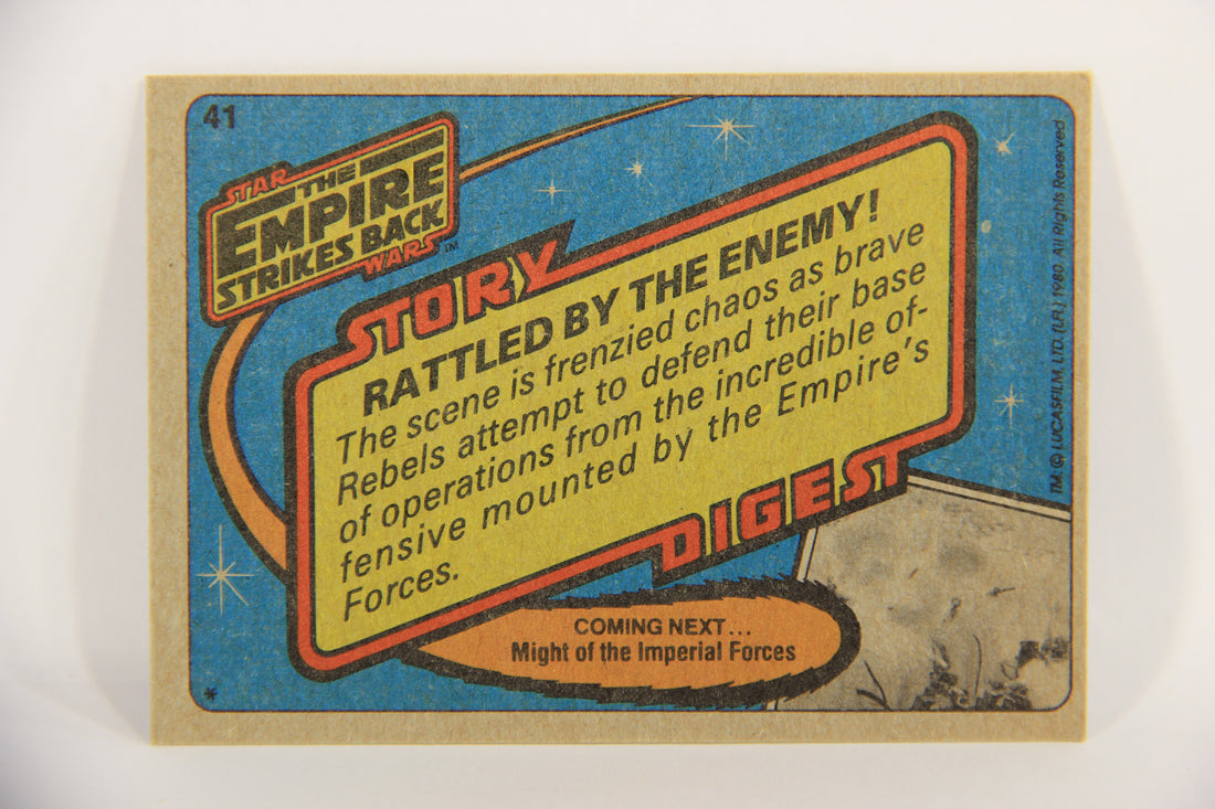 Star Wars Empire Strikes Back Trading Card #41 Rattled By The Enemy ENG Topps L020200