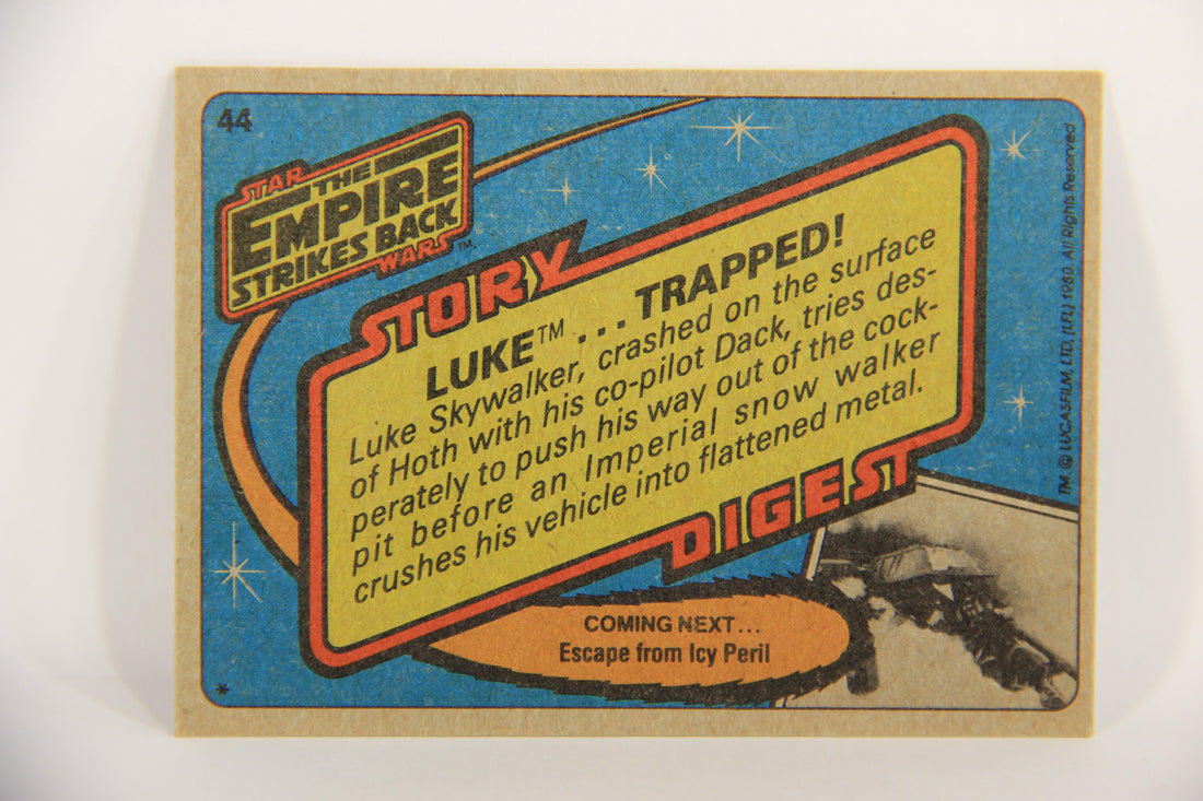 Star Wars Empire Strikes Back Trading Card #44 Luke Trapped ENG Topps L020202