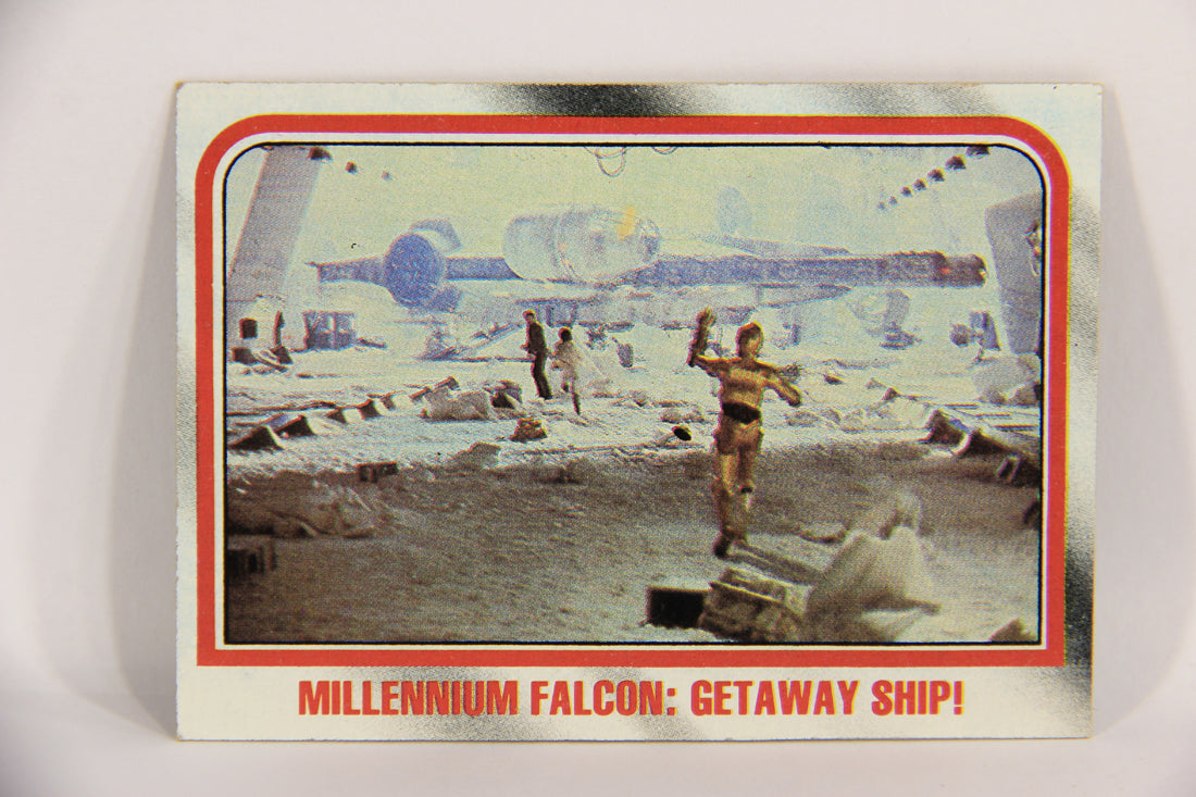 Star Wars Empire Strikes Back 1980 Card #52 Millennium Falcon Getaway Ship ENG L020210