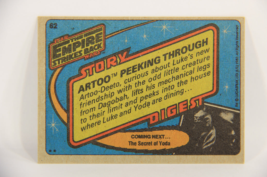 Star Wars The Empire Strikes Back Card #62 Artoo Peeking Through ENG Topps L020218