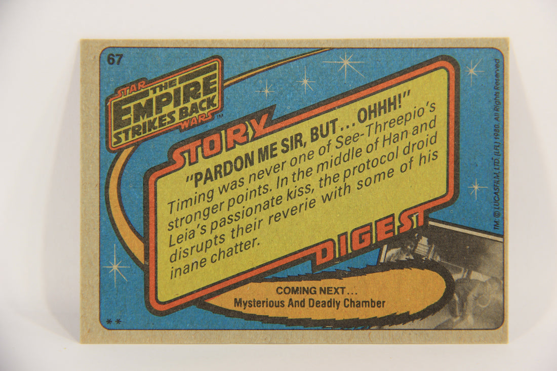 Star Wars Empire Strikes Back Trading Card #67 Pardon Me Sir But Ohhh ENG Topps L020222