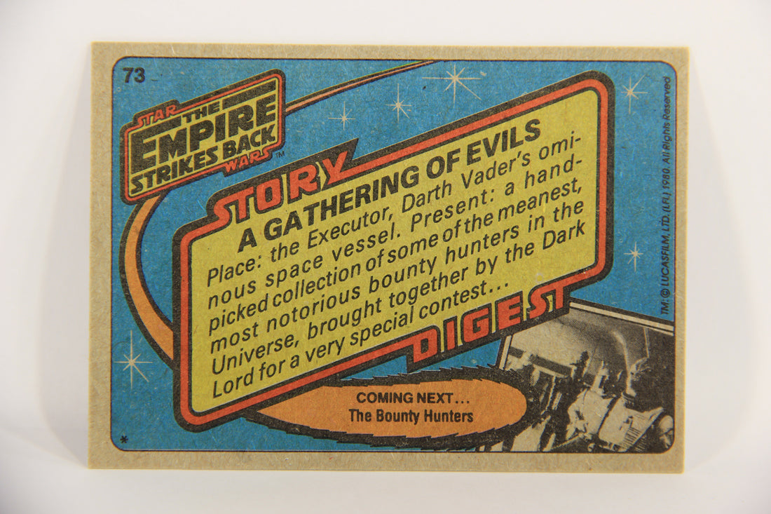 Star Wars Empire Strikes Back Trading Card #73 A Gathering Of Evils ENG Topps L020227