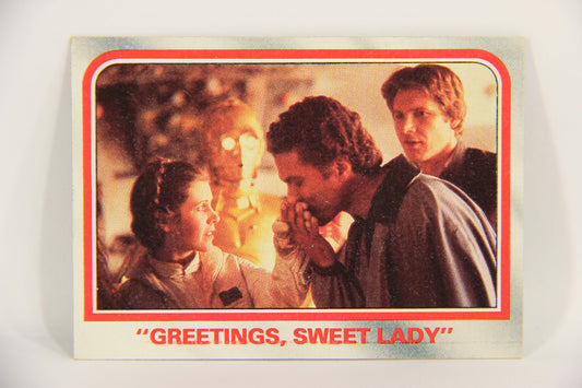 Star Wars The Empire Strikes Back Card #79 Greetings Sweet Lady ENG Topps ERROR L020232
